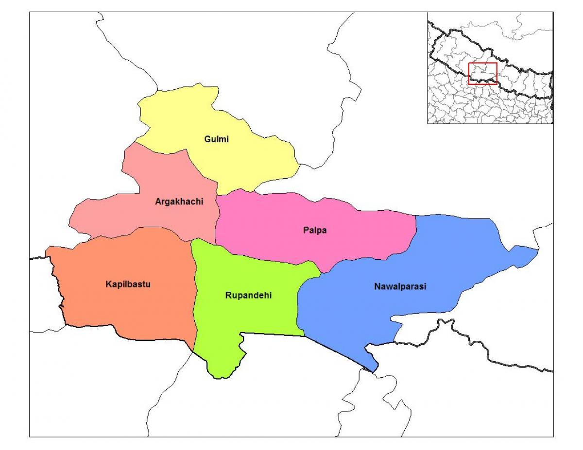 地图rupandehi尼泊尔