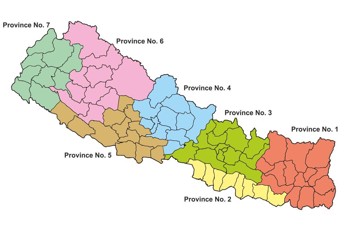 国家地图尼泊尔