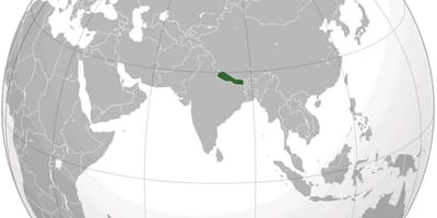 地图的土尼泊尔