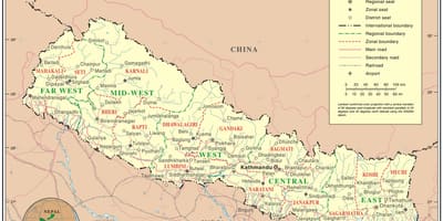 在线地图尼泊尔
